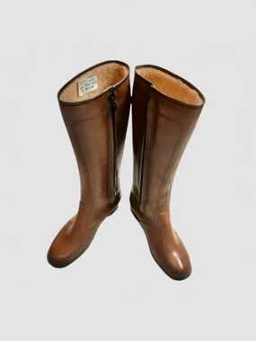 Vintage Sears Brown Waterproof Rain Boots 70s Style Size 7